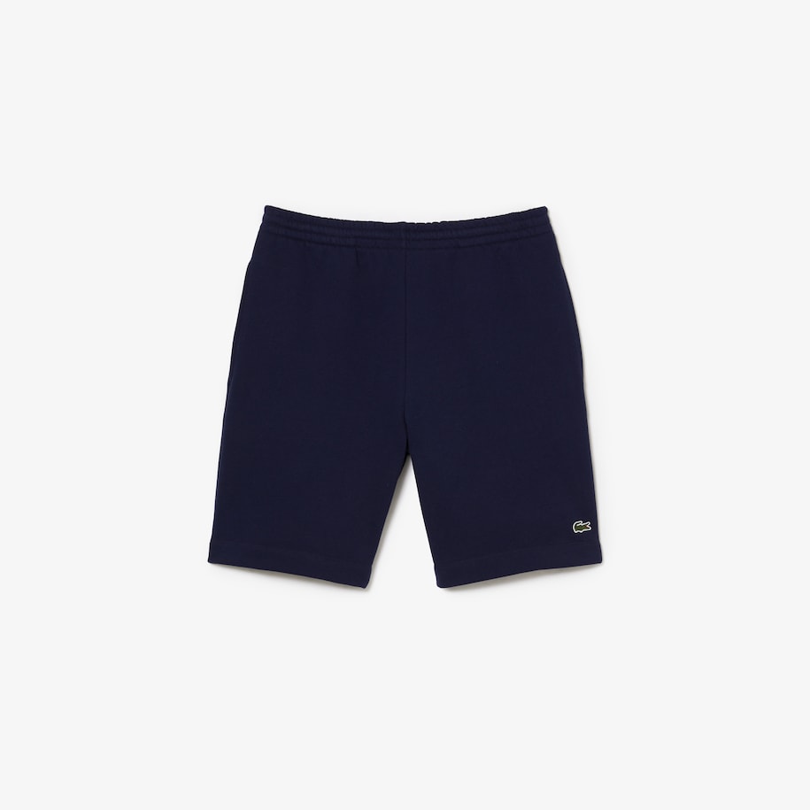 Lacoste - Organic Brushed Cotton Fleece Shorts - Navy