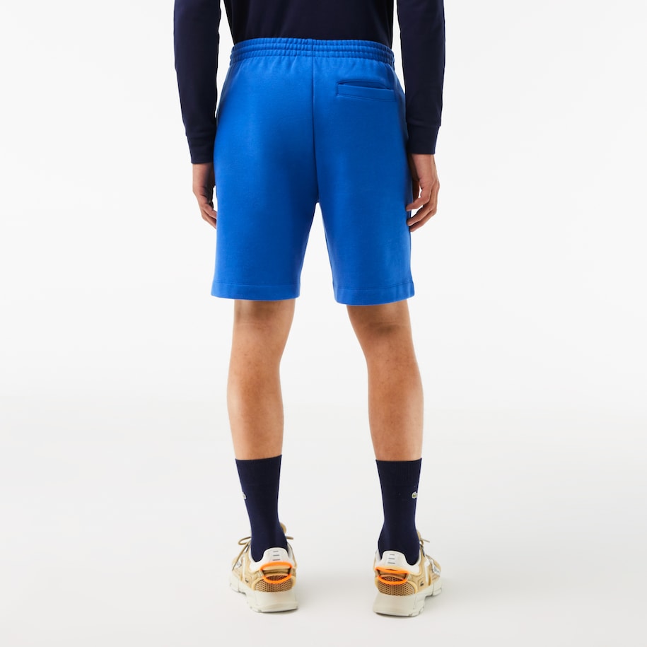 Lacoste - Organic Brushed Cotton Fleece Shorts - Blue