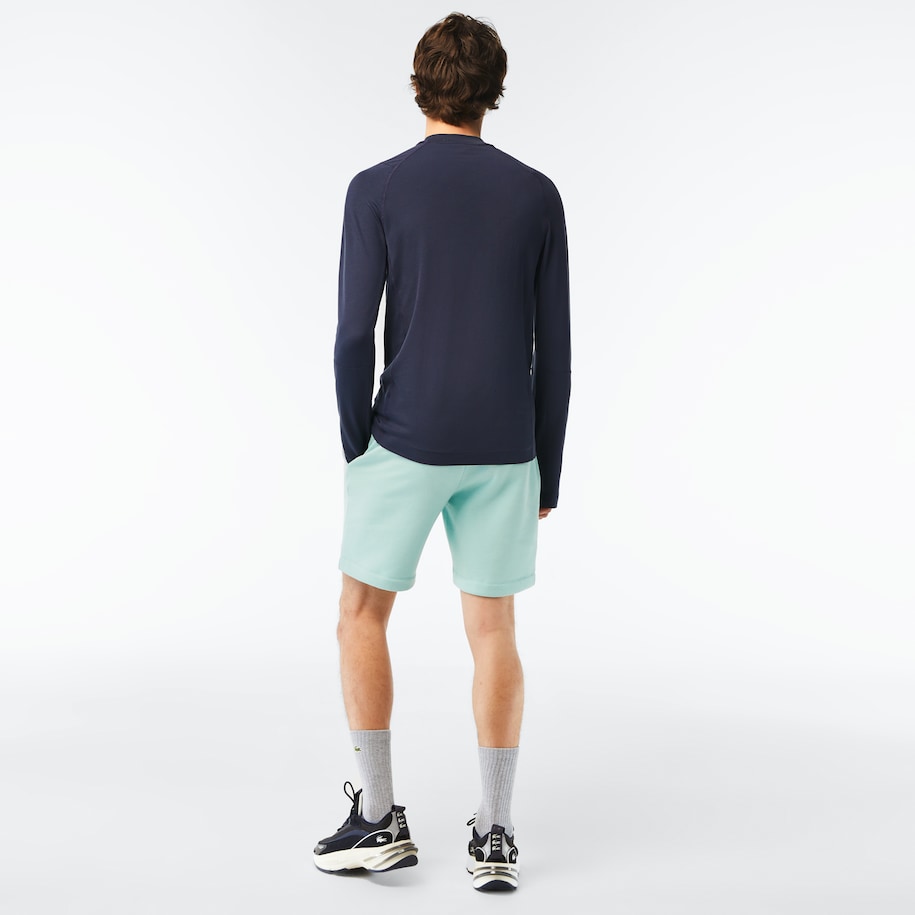 Lacoste - Organic Brushed Cotton Fleece Shorts - Light Green