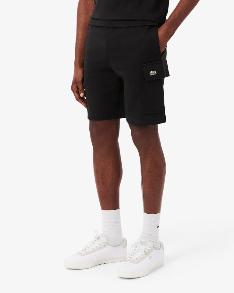 LACOSTE Men's Cotton Fleece Cargo Shorts Men