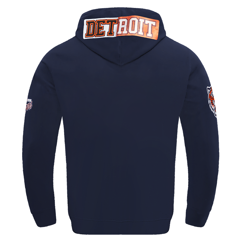 PRO STANDARD DETROIT TIGERS SPLIT LOGO M DK PO HOODIE, MIDNIGHT NAVY