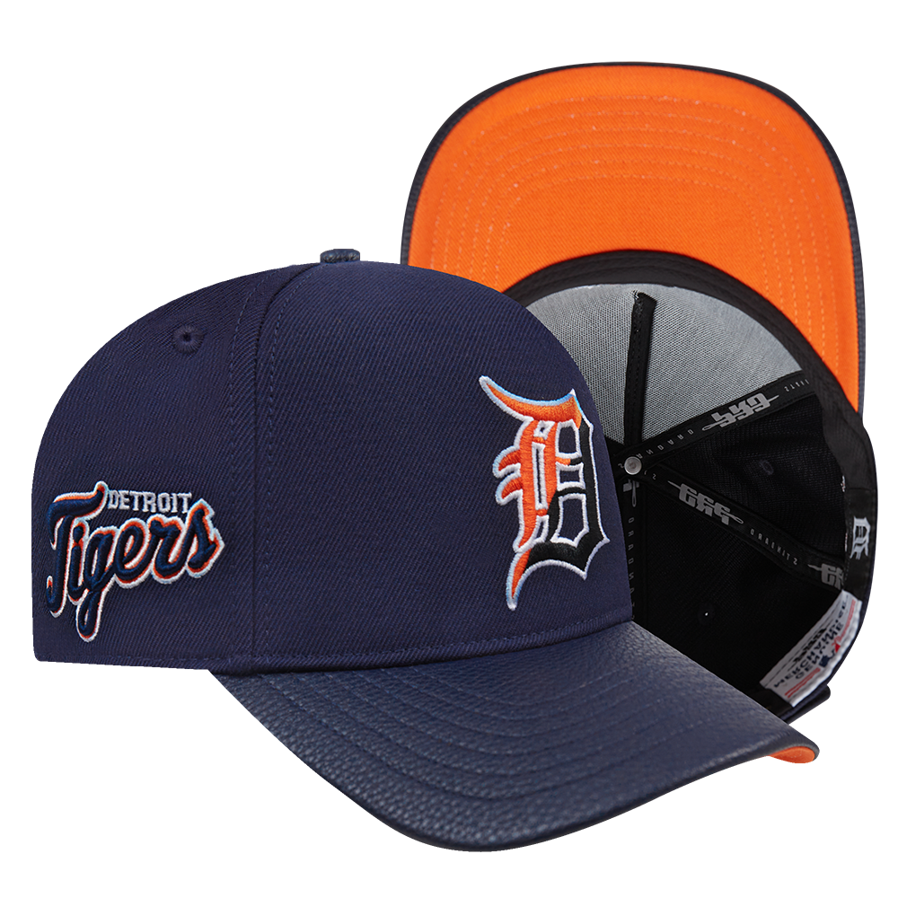 PRO STANDARD DETROIT TIGERS SPLIT LOGO M STRAPBACK, MIDNIGHT NAVY
