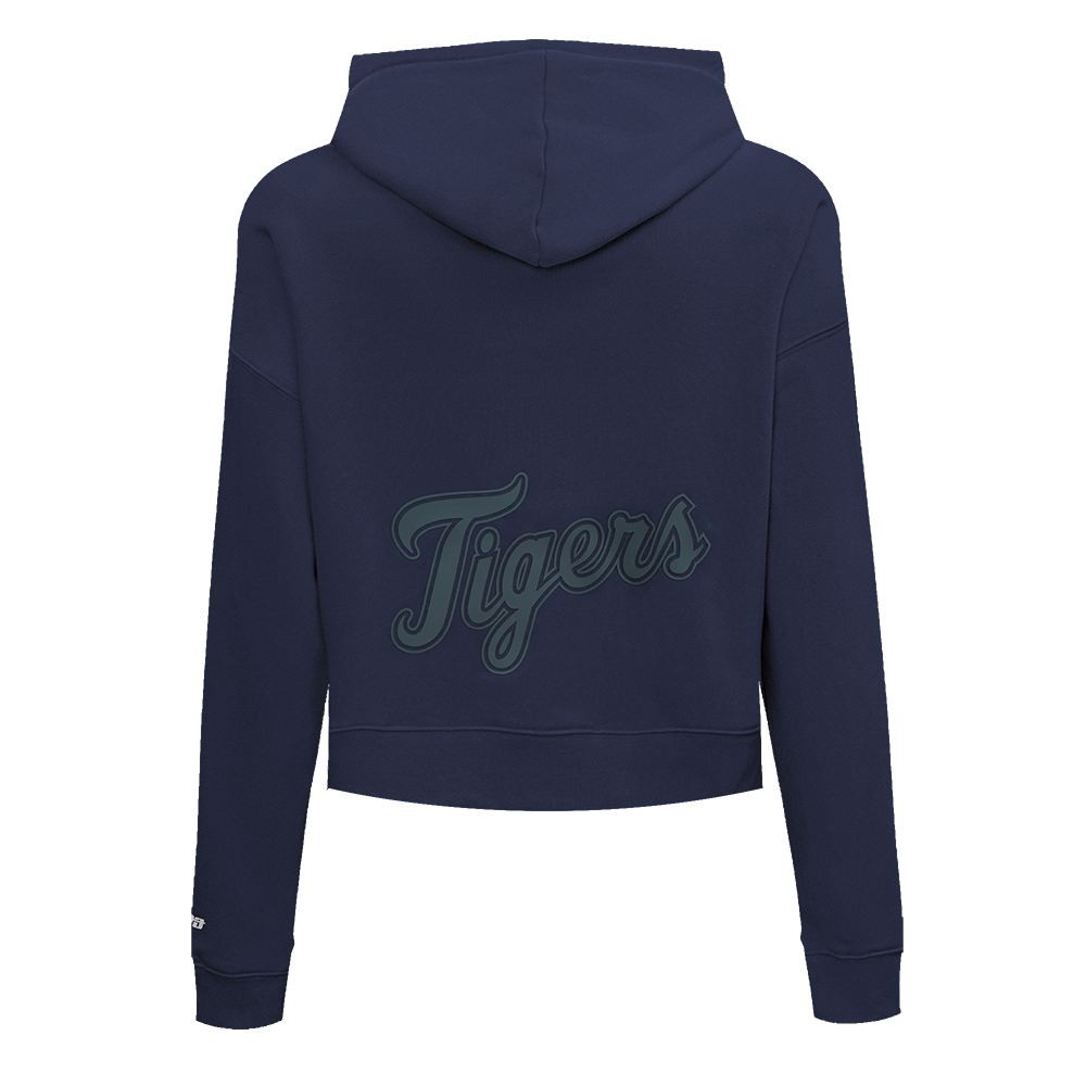 PRO STANDARD DETROIT TIGERS JEWELS W FLC CROPPED PO HOODIE, MIDNIGHT NAVY