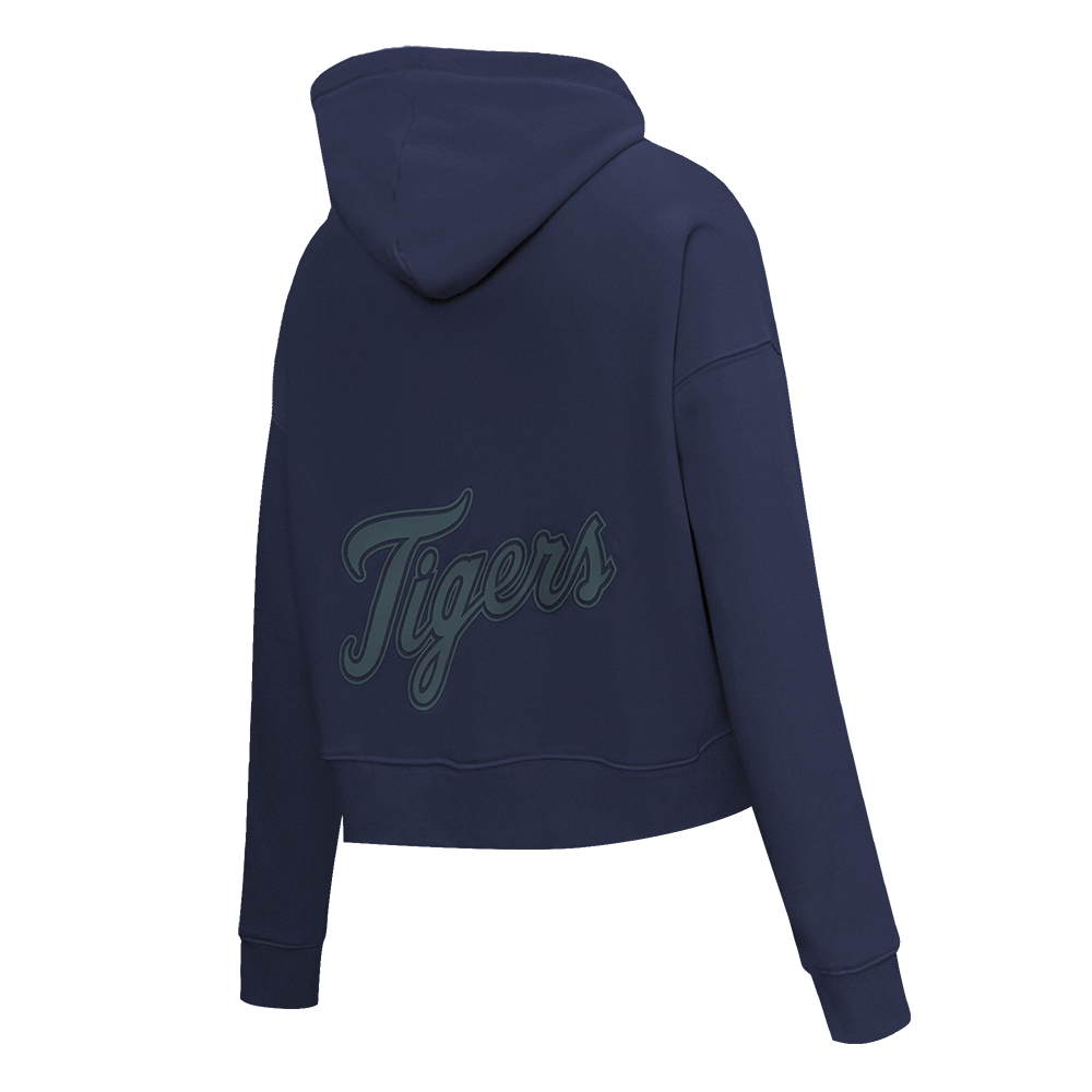 PRO STANDARD DETROIT TIGERS JEWELS W FLC CROPPED PO HOODIE, MIDNIGHT NAVY