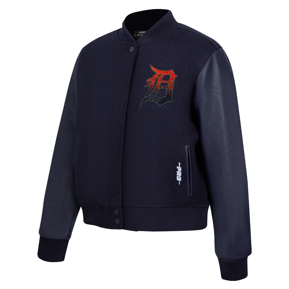 PRO STANDARD DETROIT TIGERS JEWELS W WOOL VARSITY JACKET