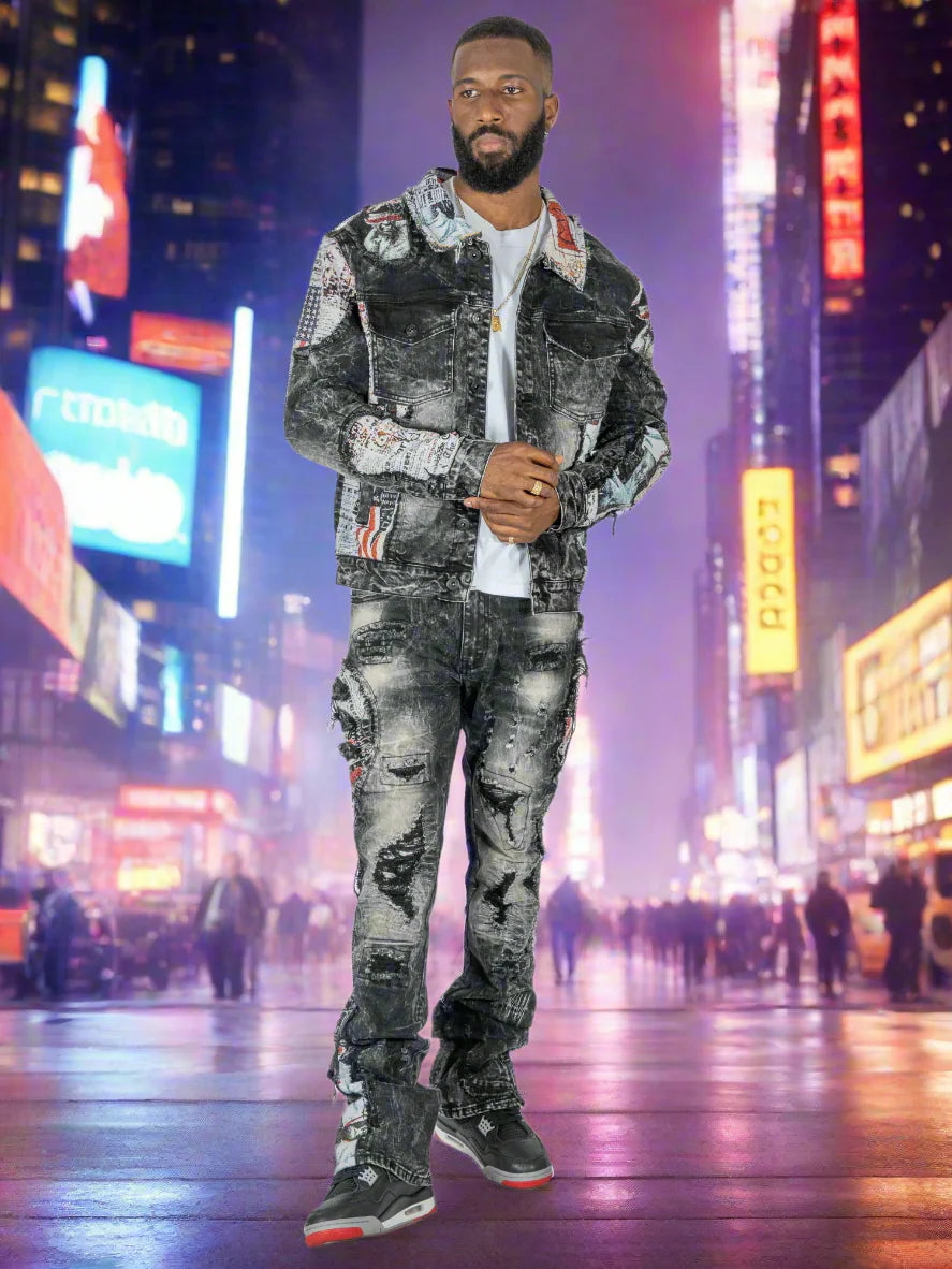 MAKOBI Mohadi Denim Jacket -M1014/M1014B- Black