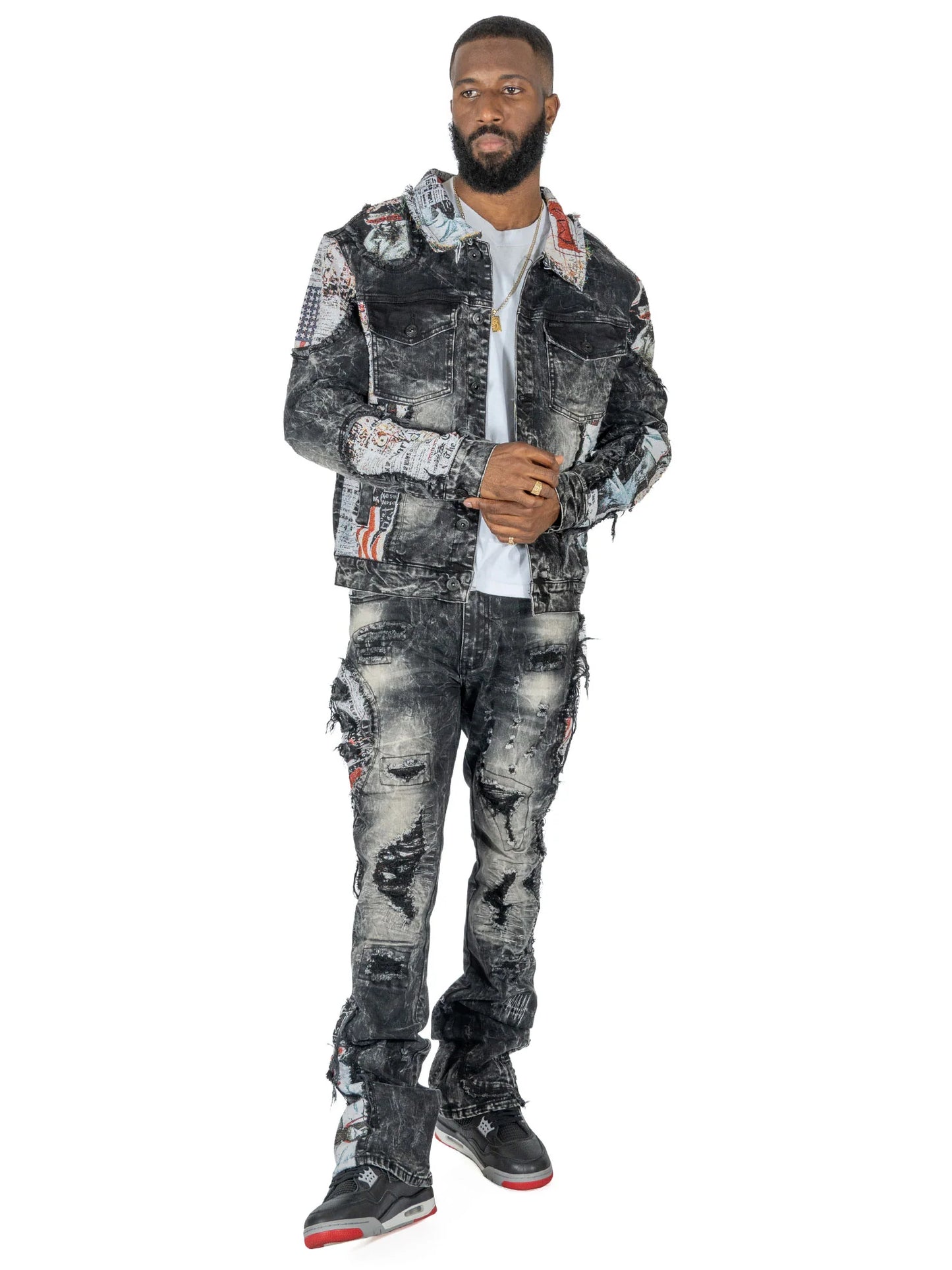 MAKOBI Mohadi Denim Jacket -M1014/M1014B- Black