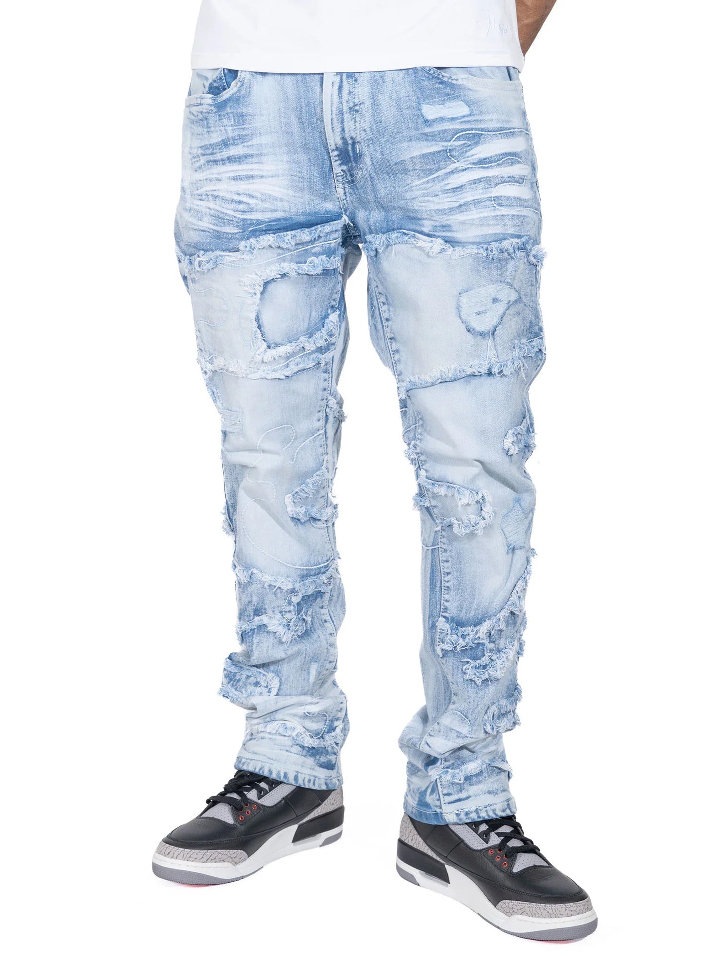 MAKOBI Amato Jeans-Light Wash (M1726)