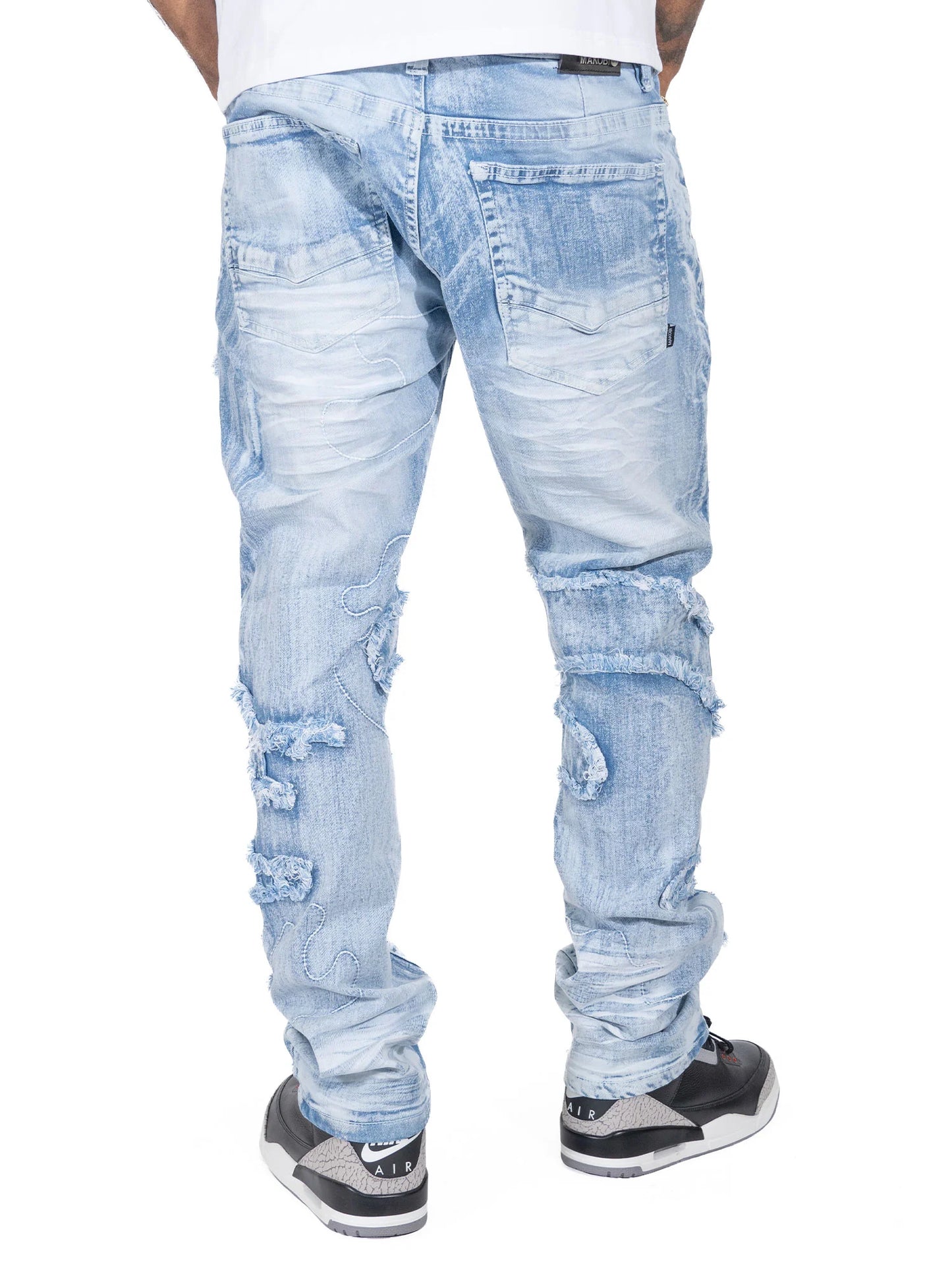 MAKOBI Amato Jeans-Light Wash (M1726)