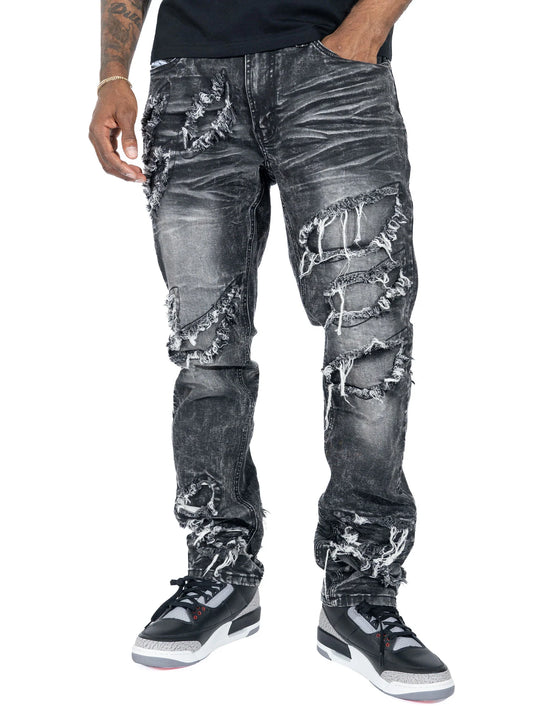 MAKOBI Sorrento Jeans - Black Wash - M1922