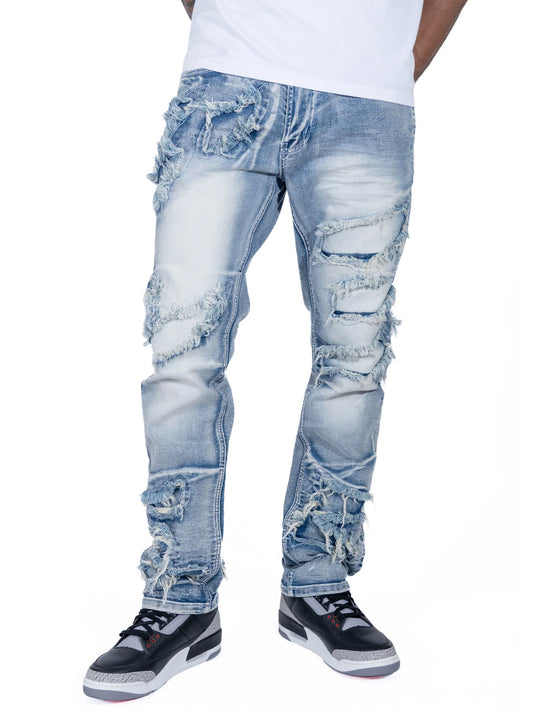 MAKOBI Sorrento Jeans - Light Wash - M1922