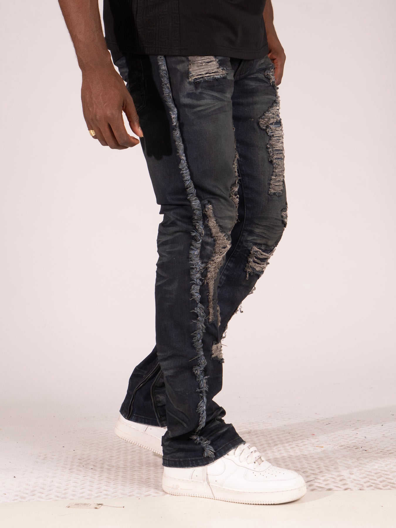 M1973 Makobi Danielli 34" Semi Stacked Jeans - Vintage