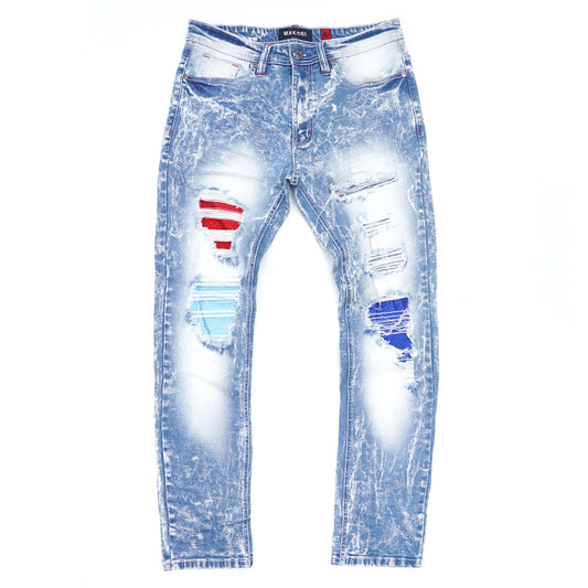 M1981 Makobi Go Gettas Denim Jeans - Light Wash