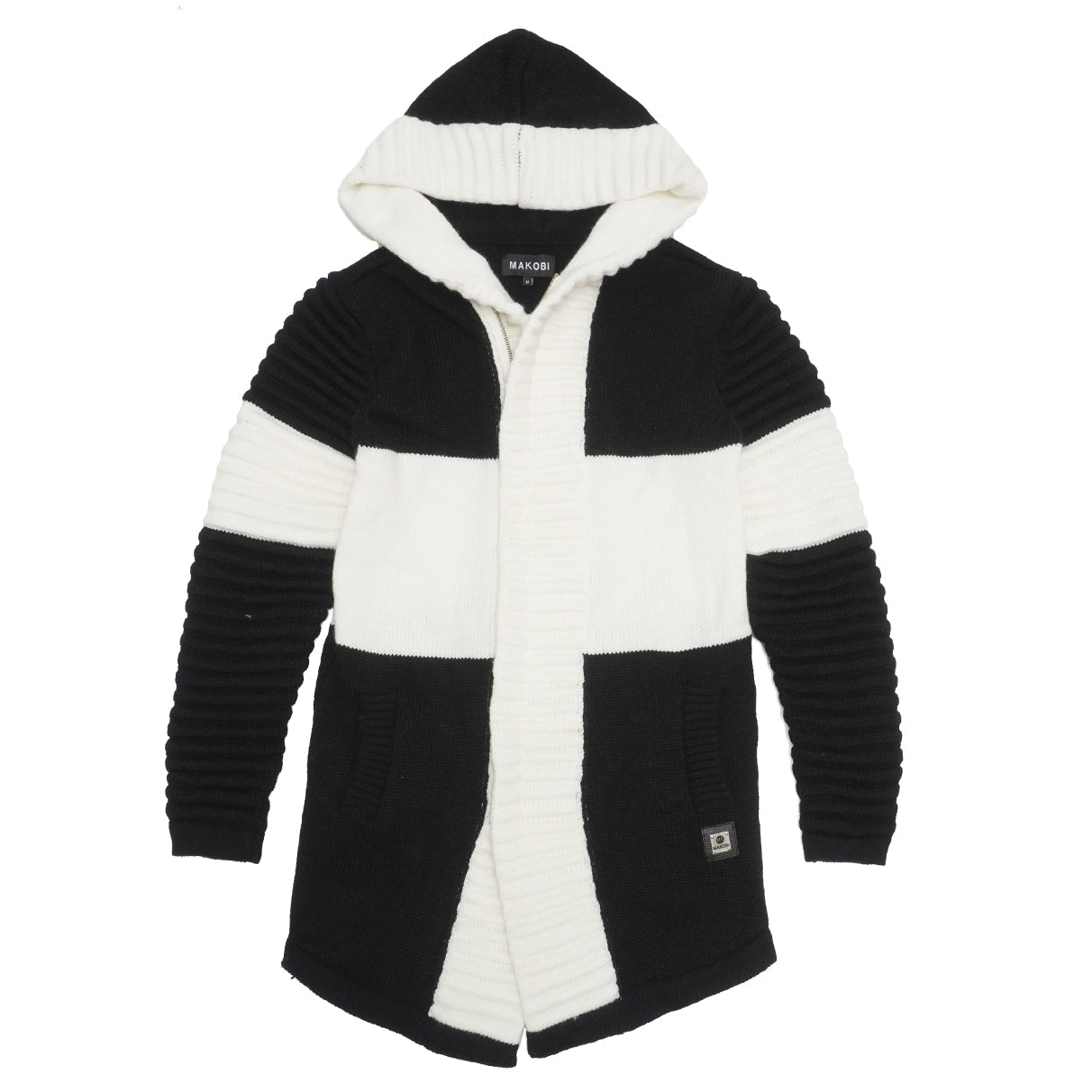 Makobi - Giovanni Two-Tone Sweater(M4218) - Black