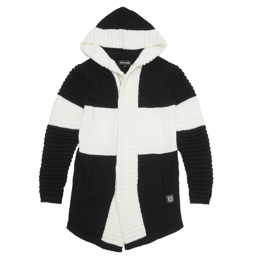 Makobi - Giovanni Two-Tone Sweater(M4218) - Black