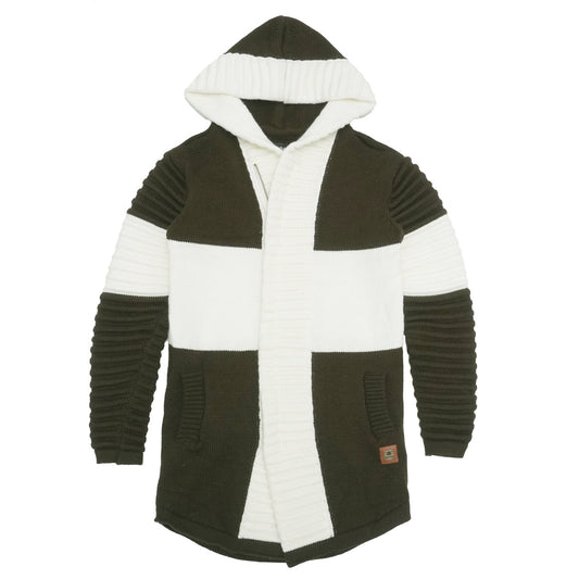 Makobi - Giovanni Two-Tone Sweater(M4218) - Olive