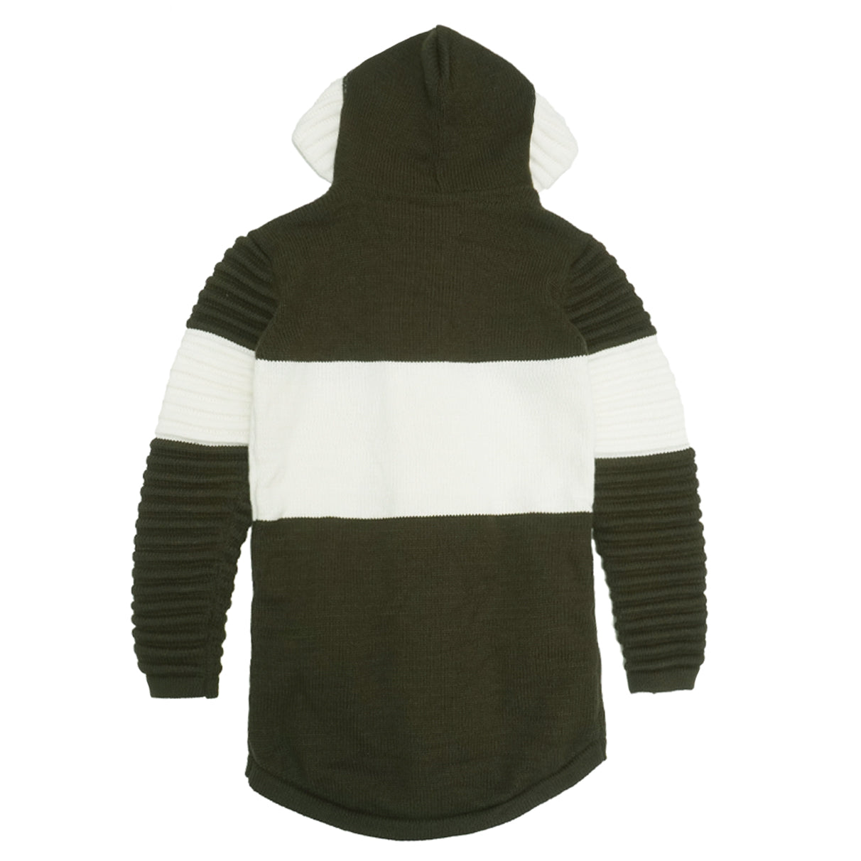 Makobi - Giovanni Two-Tone Sweater(M4218) - Olive