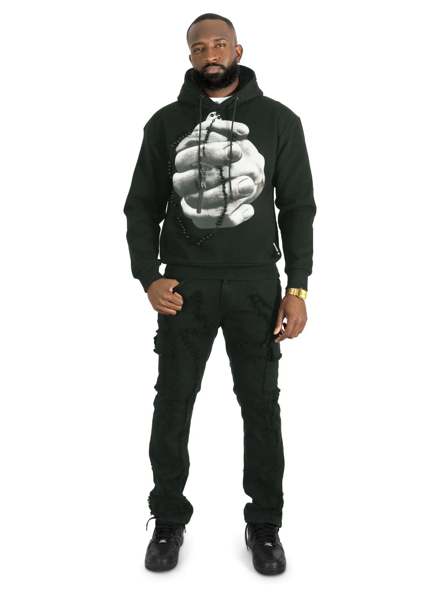M4225 MAKOBI FLEECE HOODIE ROSARIO PULL OVER