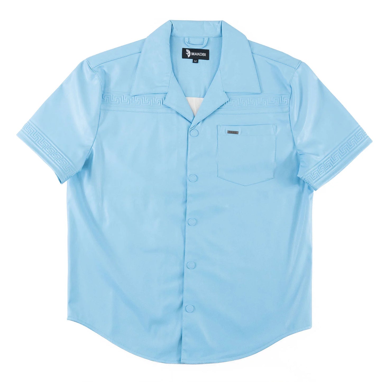 MAKOBI Bellucci Vegan Leather Shirt -(M429)