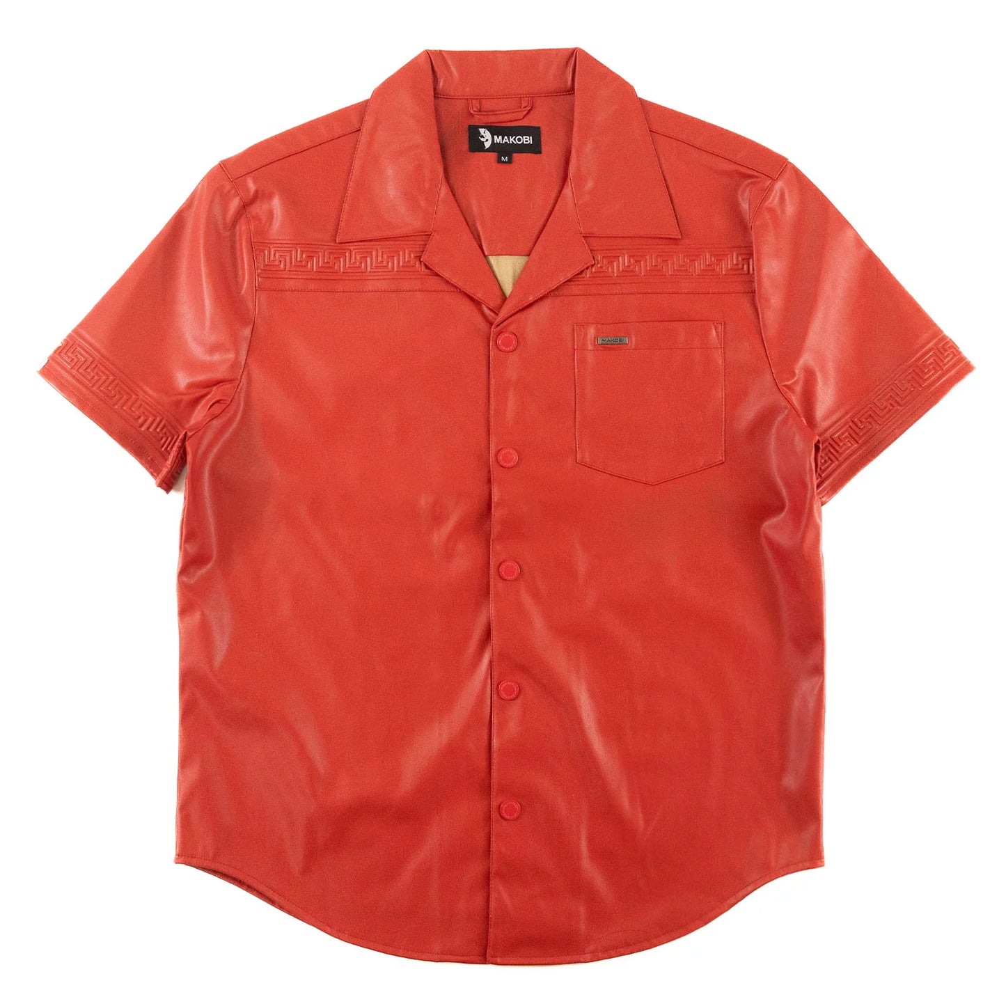 MAKOBI Bellucci Vegan Leather Shirt -(M429)