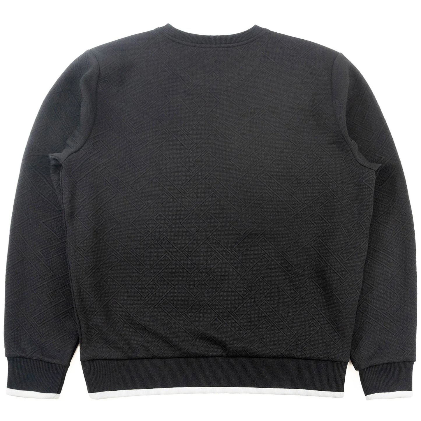 M4390 MAKOB- Beanchi Jacquard Crewneck -BLACK