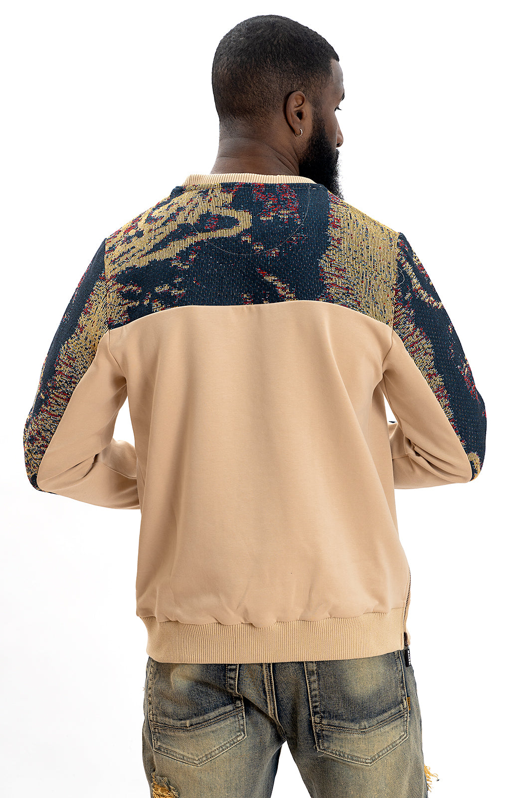 Makobi M4399 Bagnoli Tapestry Crewneck - Khaki