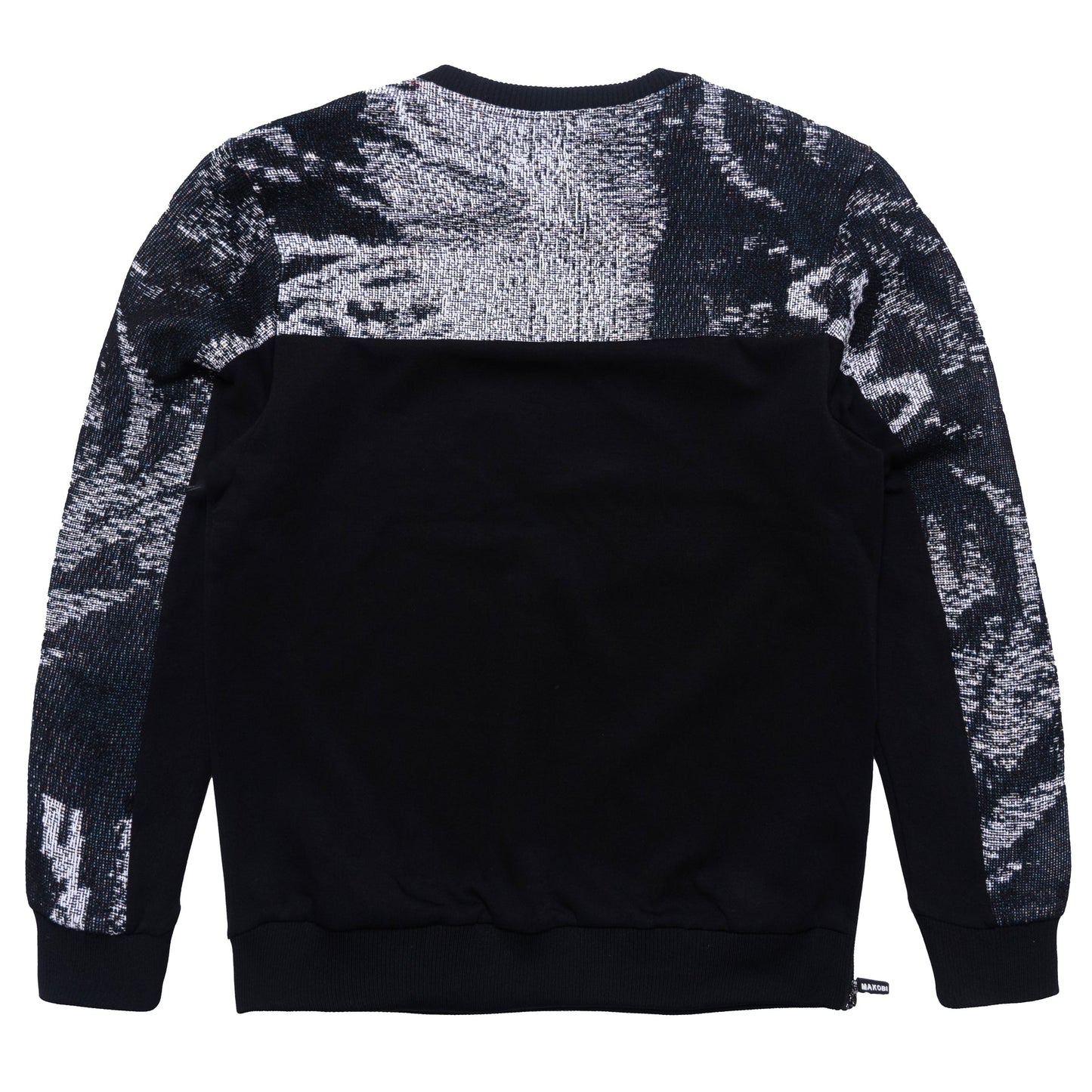 Makobi M4399 Bagnoli Tapestry Crewneck - Black