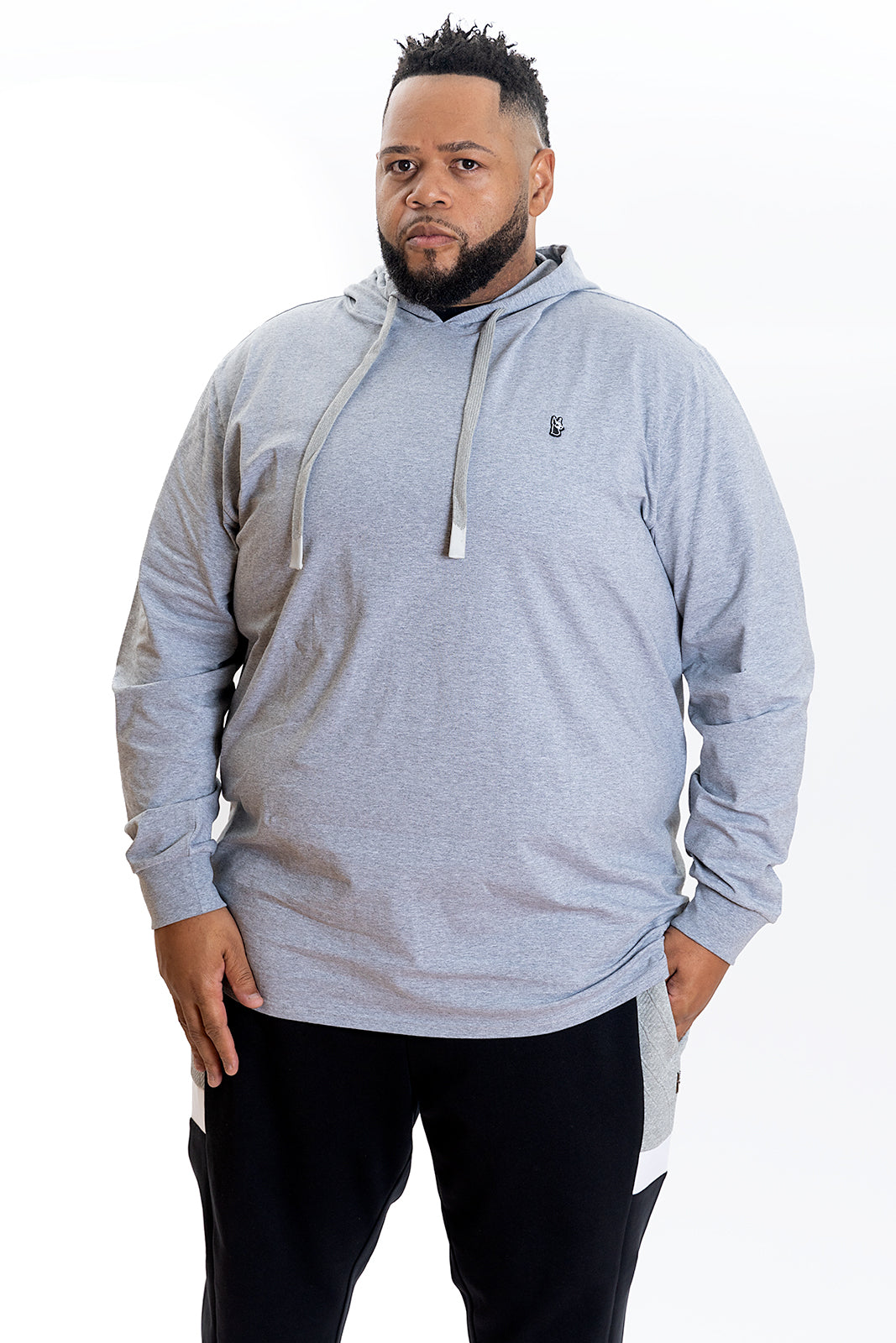 Makobi M4500 Luciano Jersey Hoodie - Gray