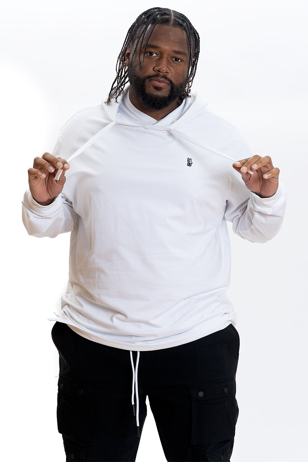 Makobi M4500 Luciano Jersey Hoodie - White