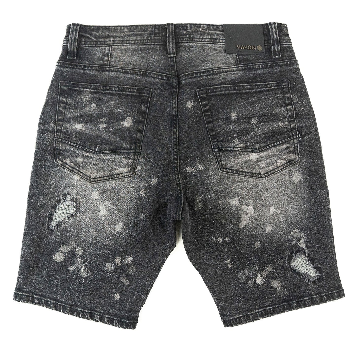 MAKOBI  Amato Denim Shorts-BLACK.W (M607)