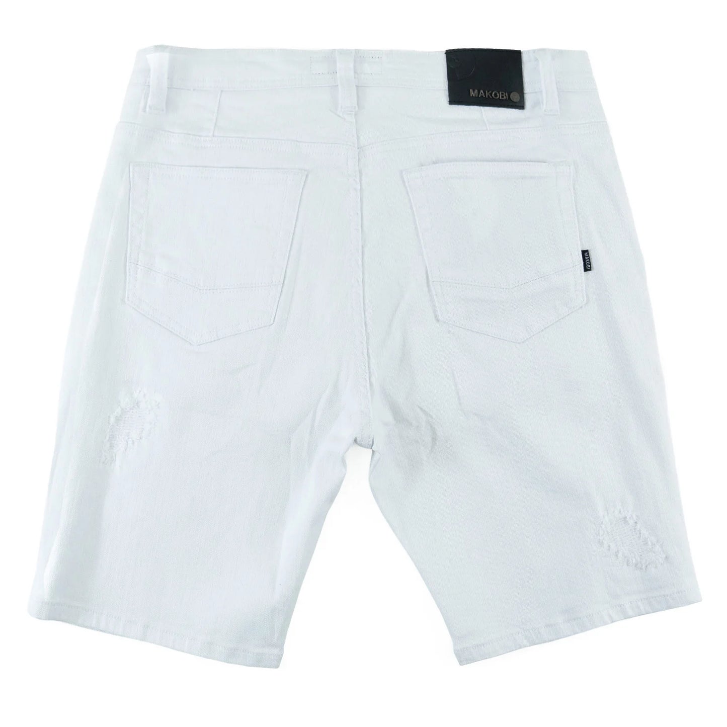 MAKOBI Amato Denim Shorts -WHITE- (M607)