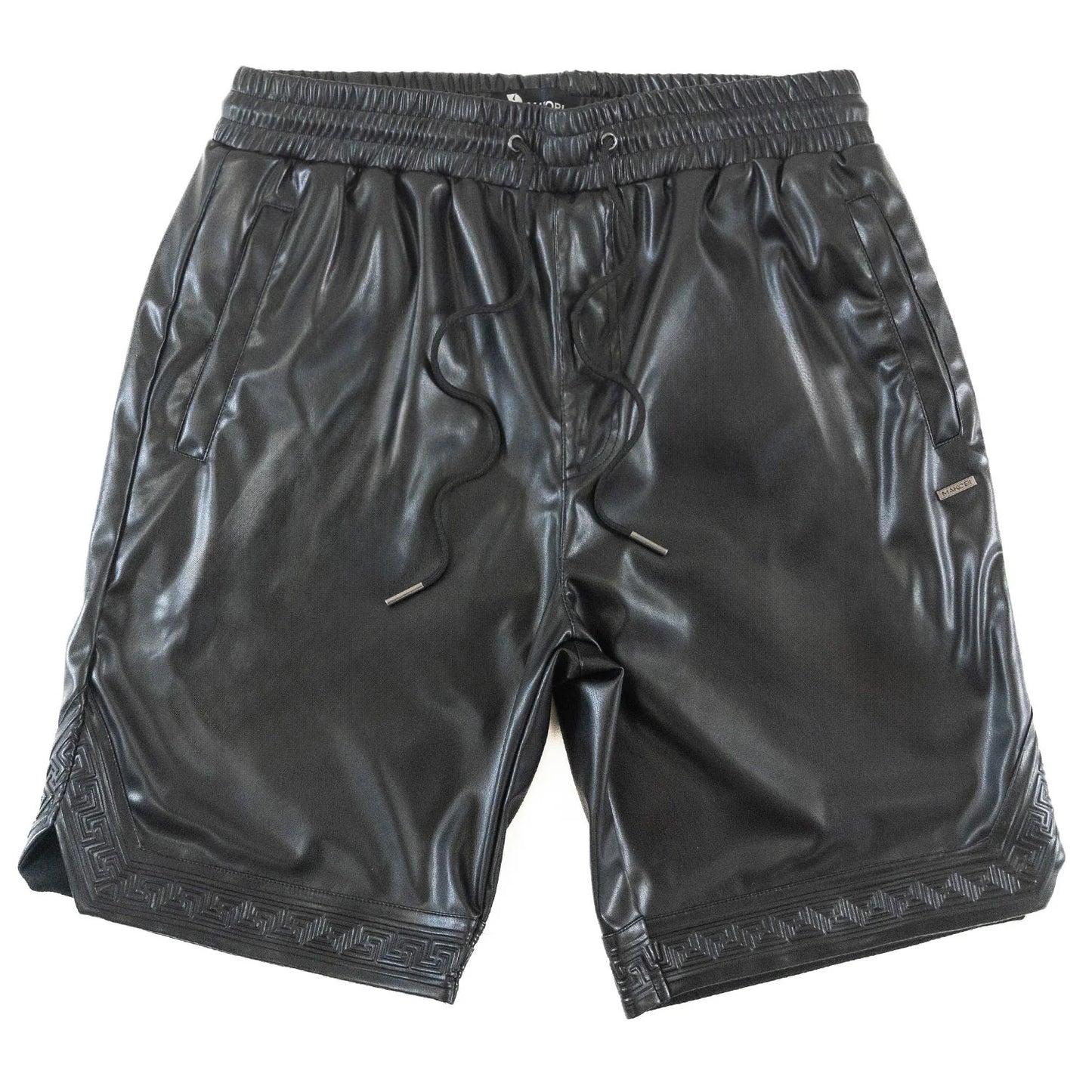 MAKOBI Belluci Vegan Leather Shorts -(M629)