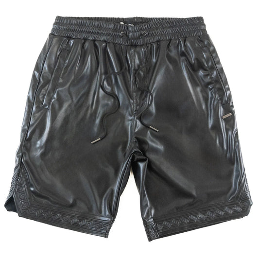 MAKOBI  Belluci Vegan Leather Shorts -(M629)