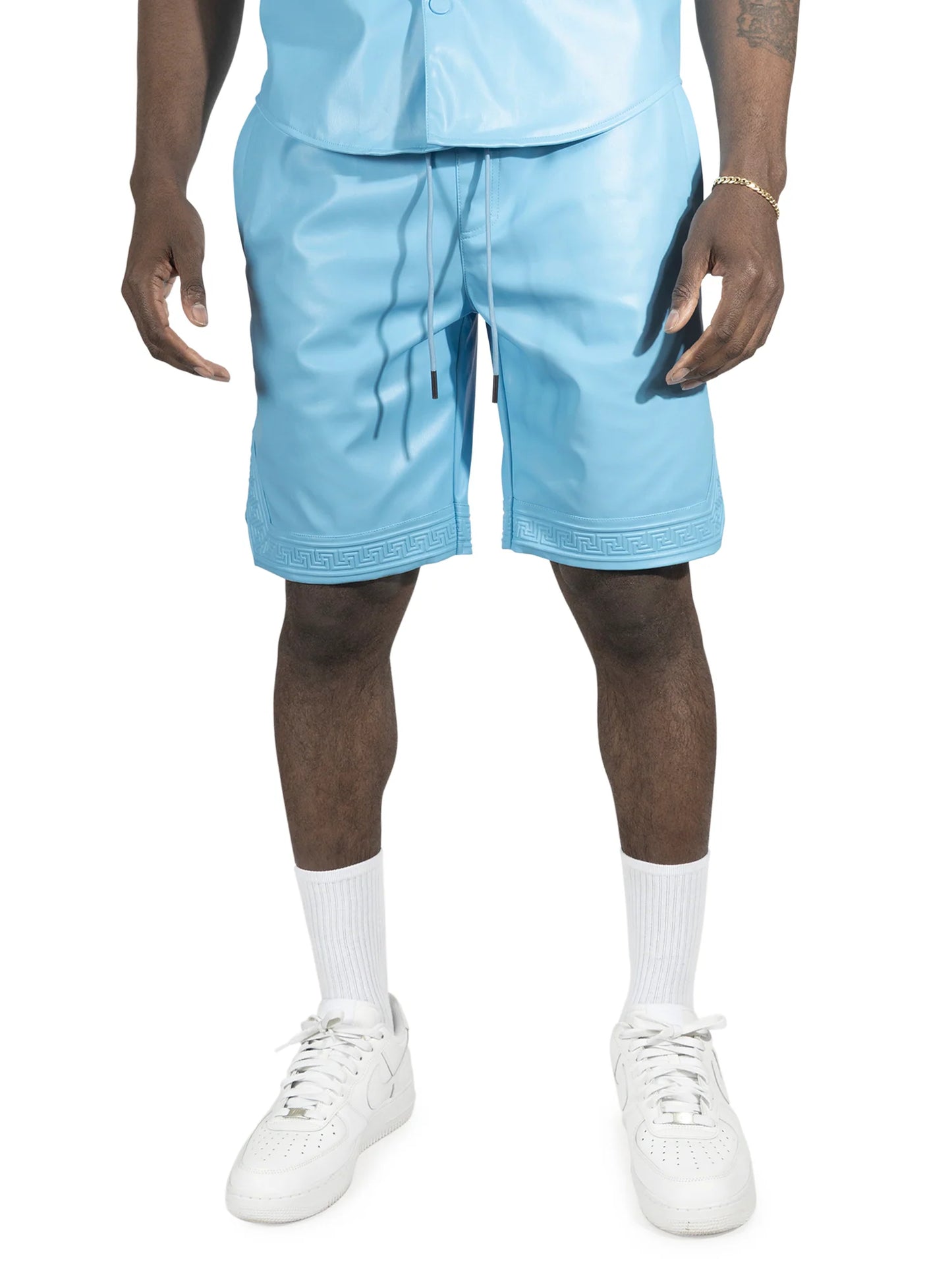 MAKOBI Belluci Vegan Leather Shorts -(M629)
