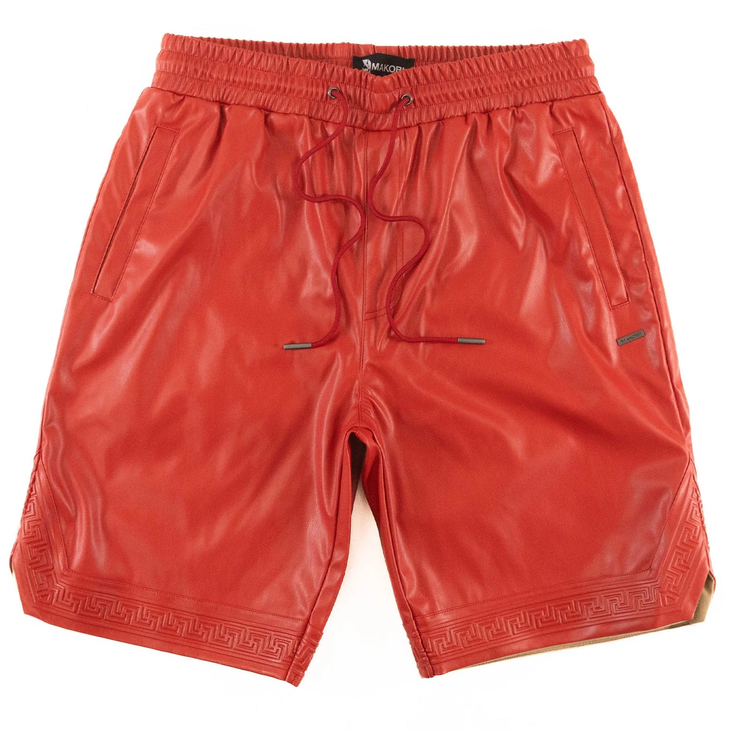 MAKOBI Belluci Vegan Leather Shorts -(M629)