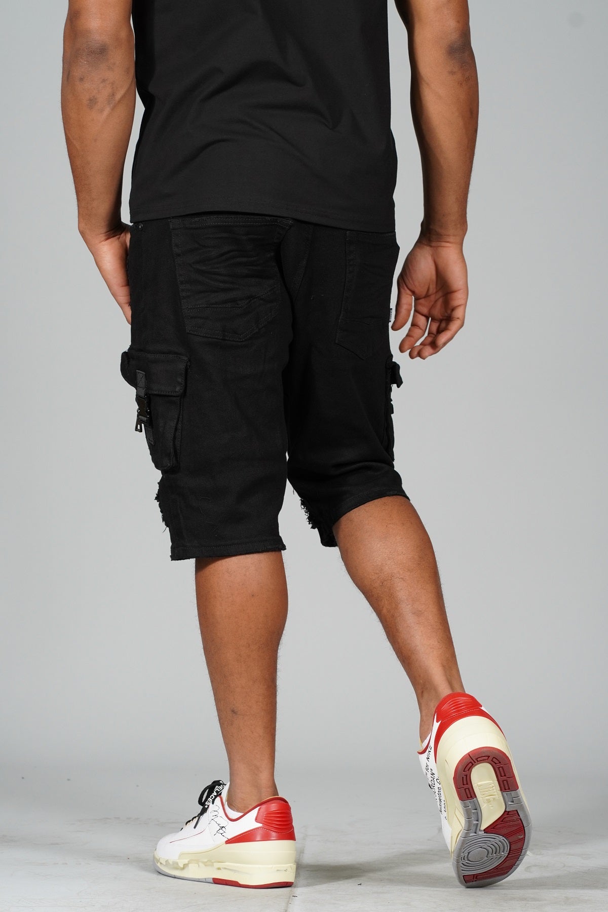 M936 Makobi Denim Cargo Shorts