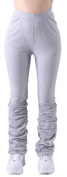 RED FOX COTTON SPAN STACKED PANTS-(PL4329)