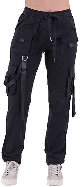 RED FOX COTTON TWILL JOGGER PANTS W STRAP&ADJUSTABLE BOTTOM-(PL5412)