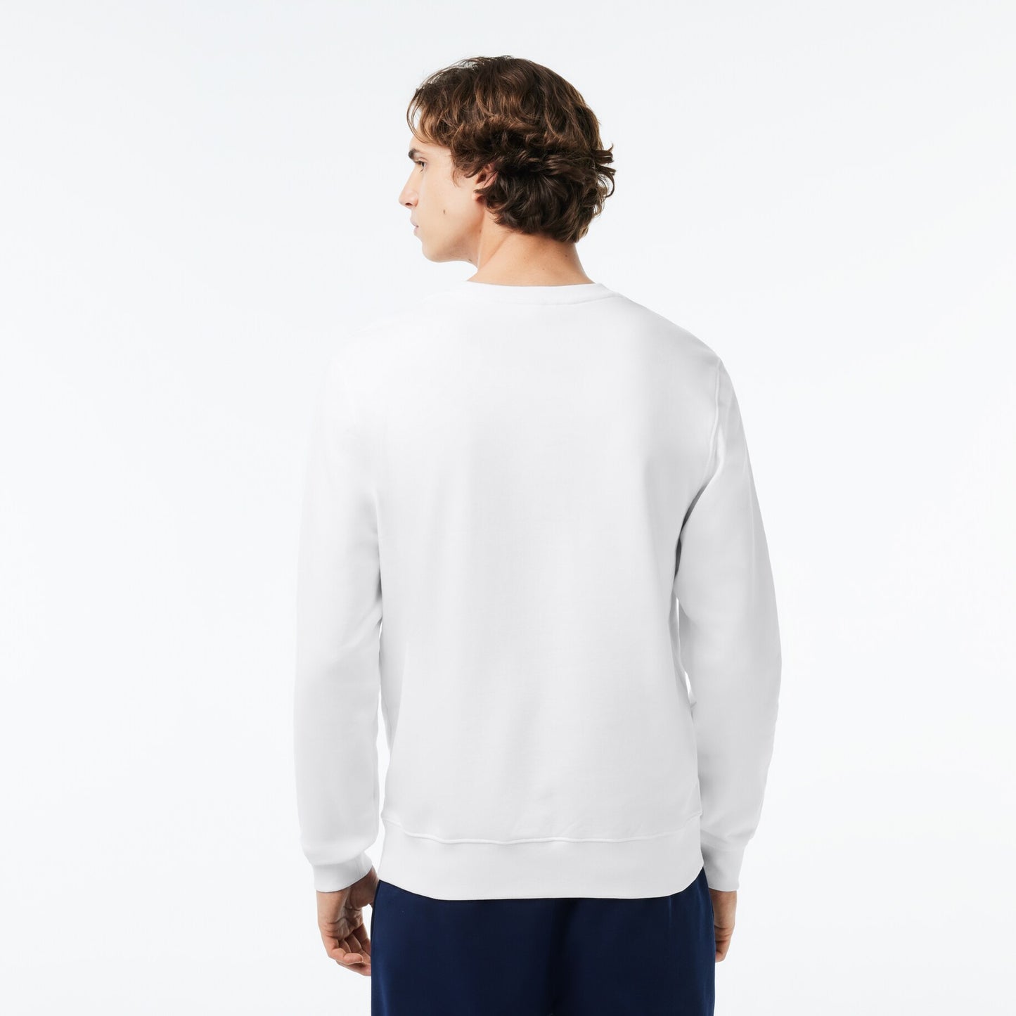 Lacoste - Men's Classic Fit Cotton Fleece Sweatshirt - White