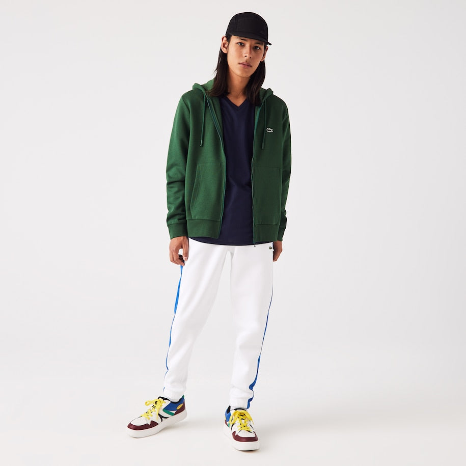 Lacoste - Kangaroo Pocket Fleece Zipped Hoodie - Green