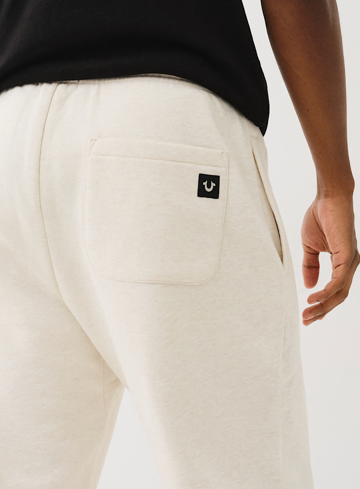 TRUE RELIGION HORSESHOE STAR JOGGER-OATMEAL