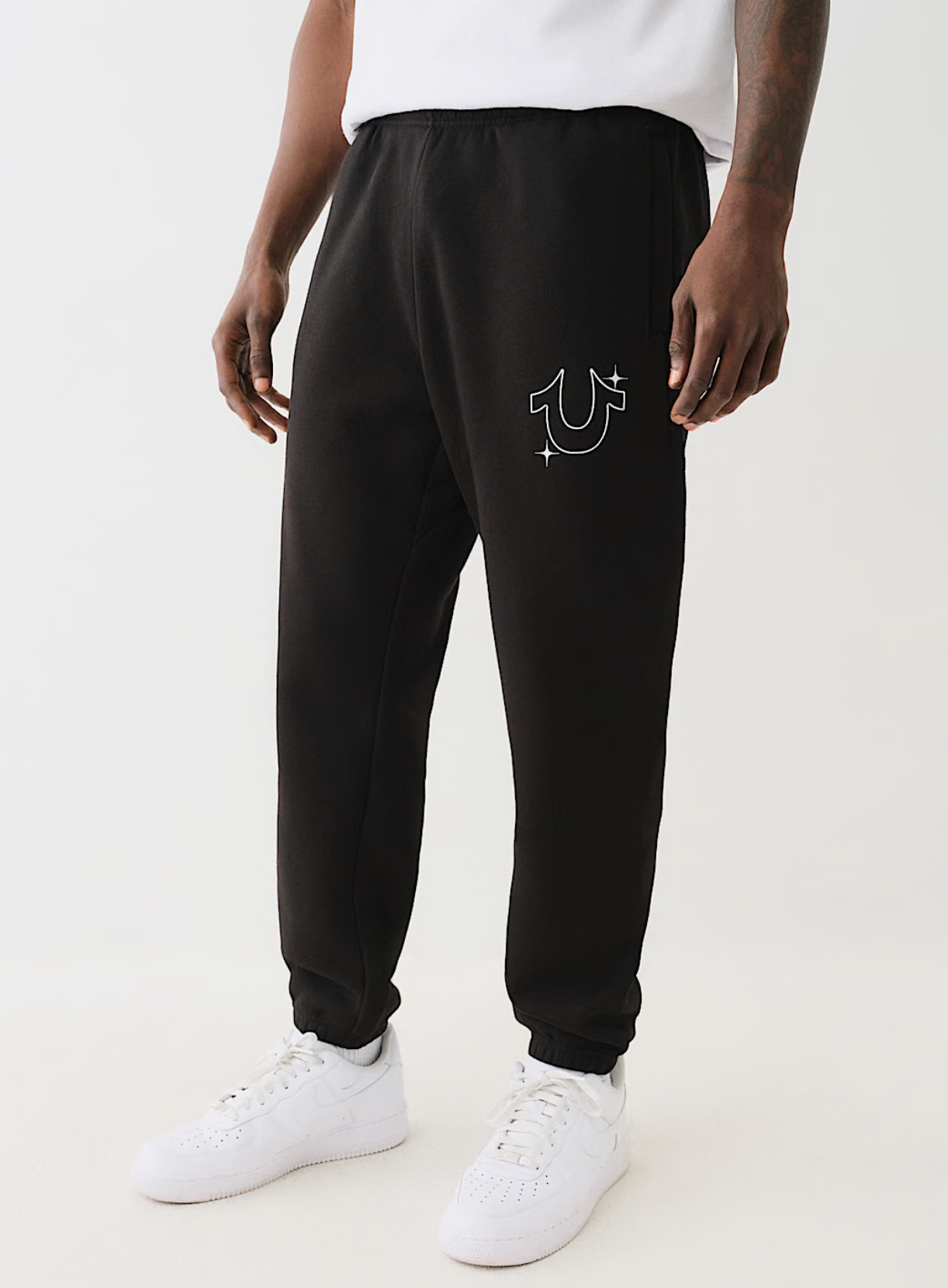 TRUE RELIGION HORSESHOE STAR JOGGER-BLACK