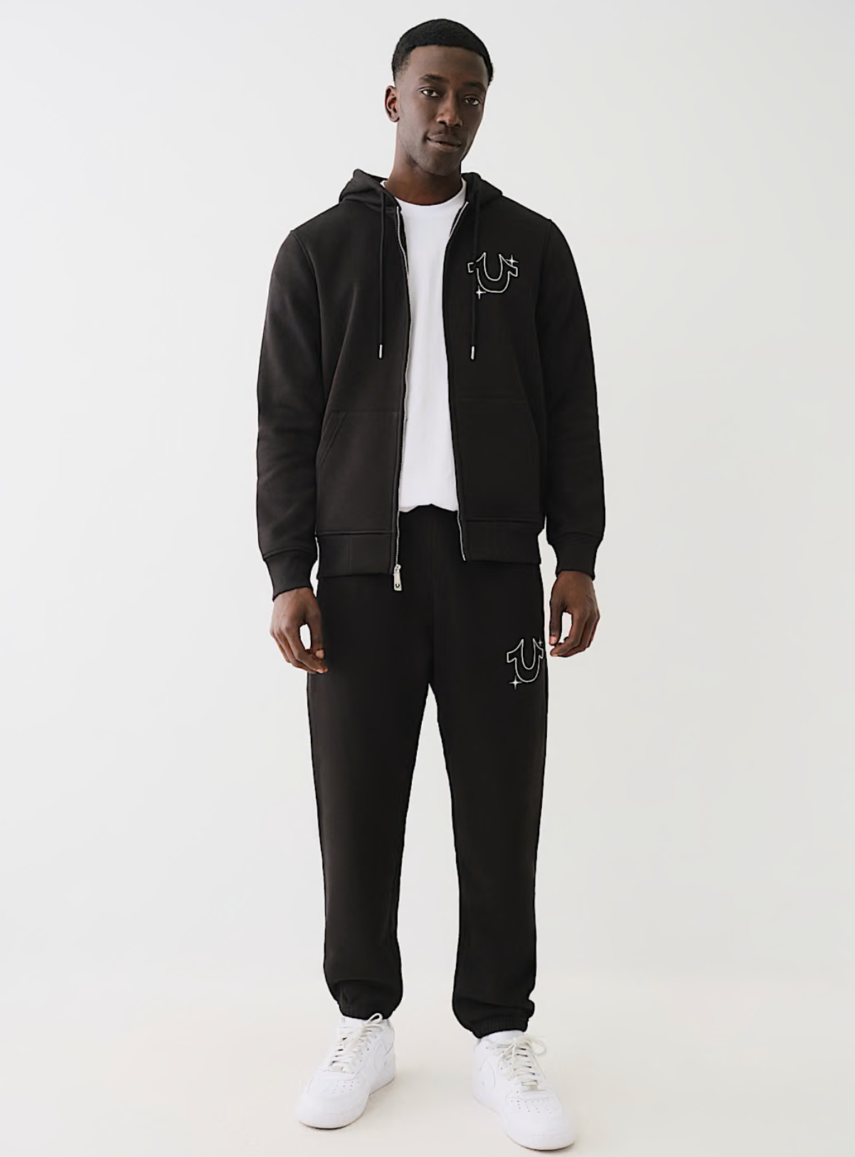 TRUE RELIGION HORSESHOE STAR JOGGER-BLACK