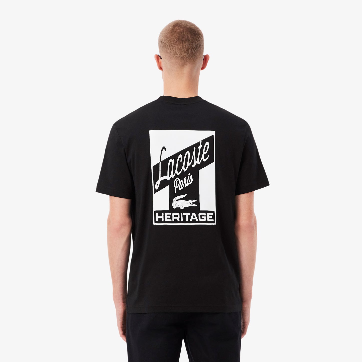 Lacoste Men's Printed Crewneck T-Shirt