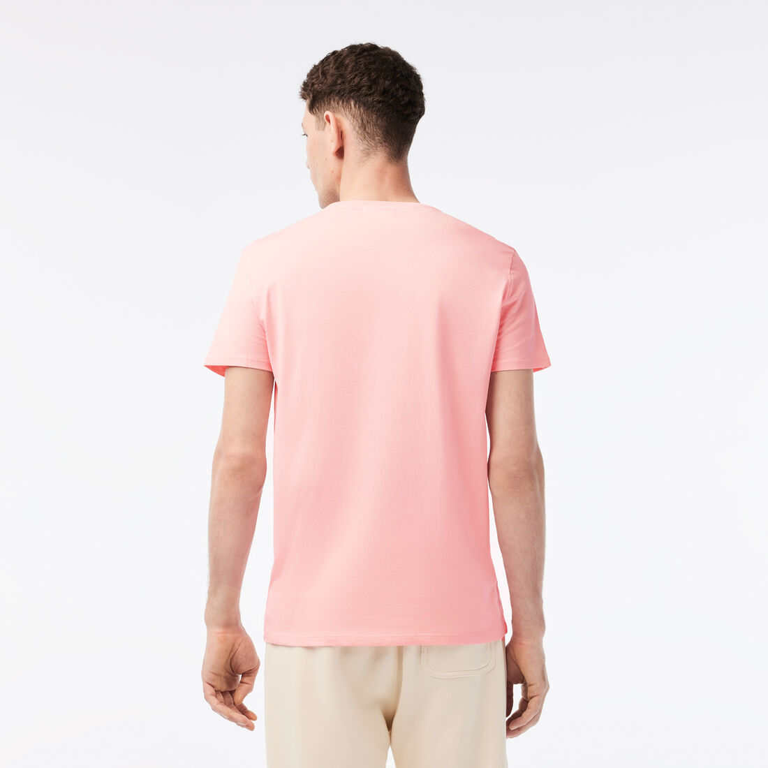 Lacoste - Pima Cotton Jersey T-Shirt, Crew Neck - Light Pink