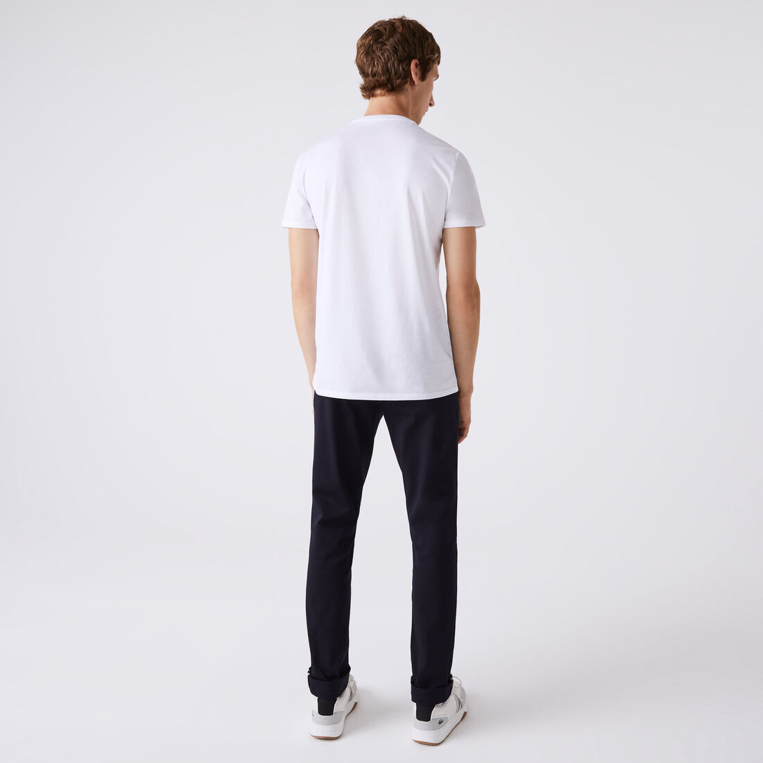 Lacoste - Pima Cotton Jersey T-Shirt, V-Neck - White