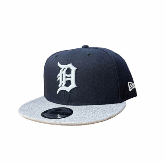 NEW ERA DETROIT TIGERS NAVY/HEATHER GREY 9FIFTY SNAPBACK CAP