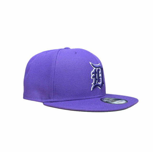 NEW ERA DETROIT TIGERS PURPLE/WHITE 9FIFTY SNAPBACK CAP
