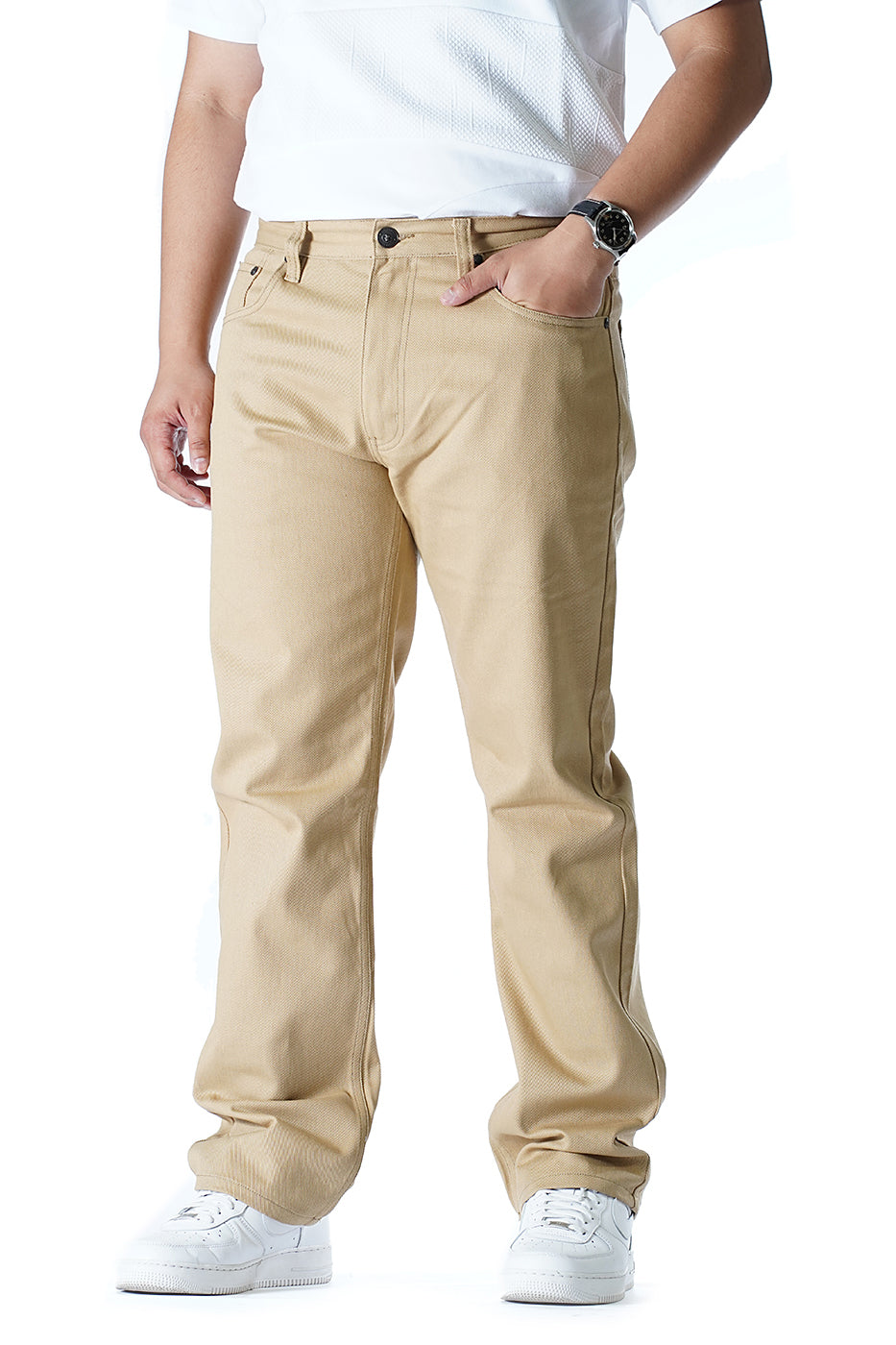 VENO Twill Denim Jeans - Khaki (V1761)