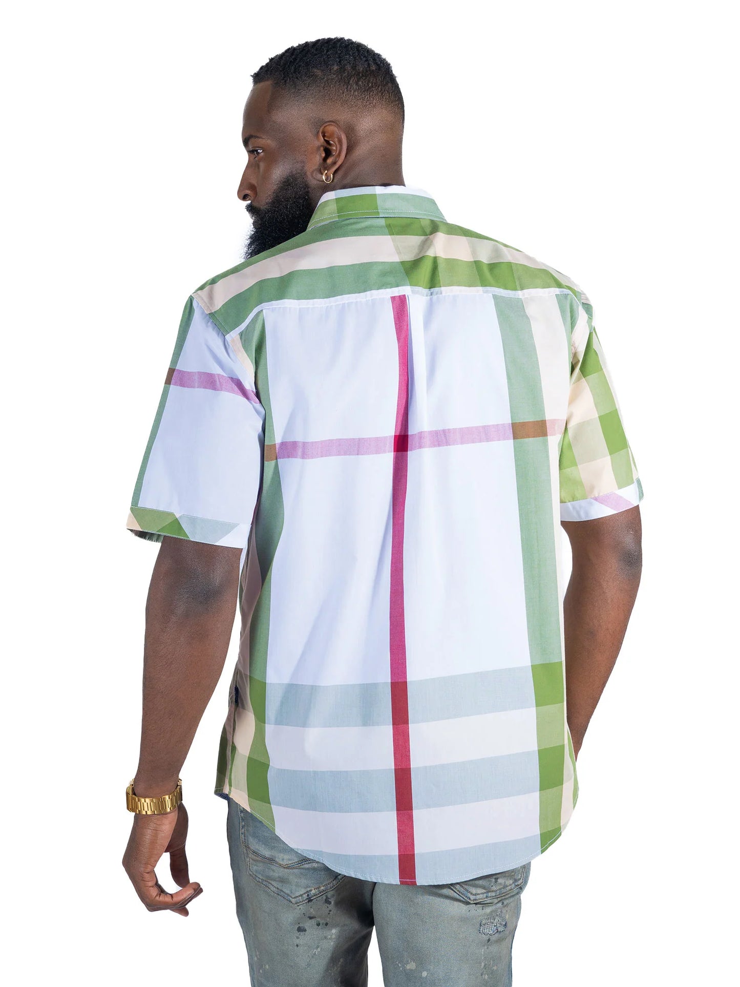 V836 VENO HUGO PLAID SHIRT